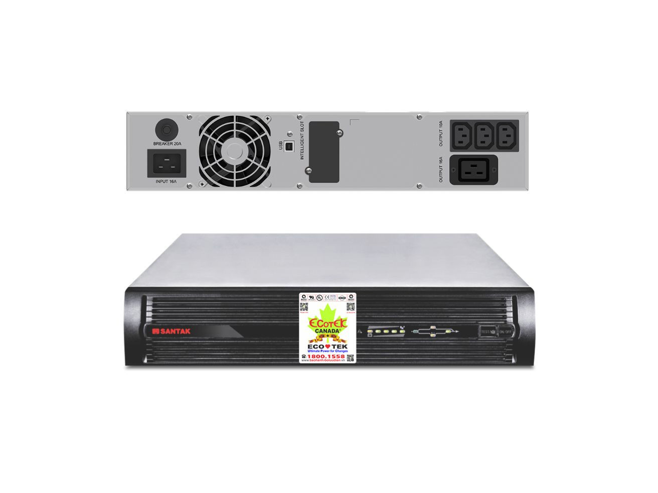 Bộ lưu điện UPS SANTAK RACK 3KS (C3KRS) | NEW 100% - GIÁ TỐT